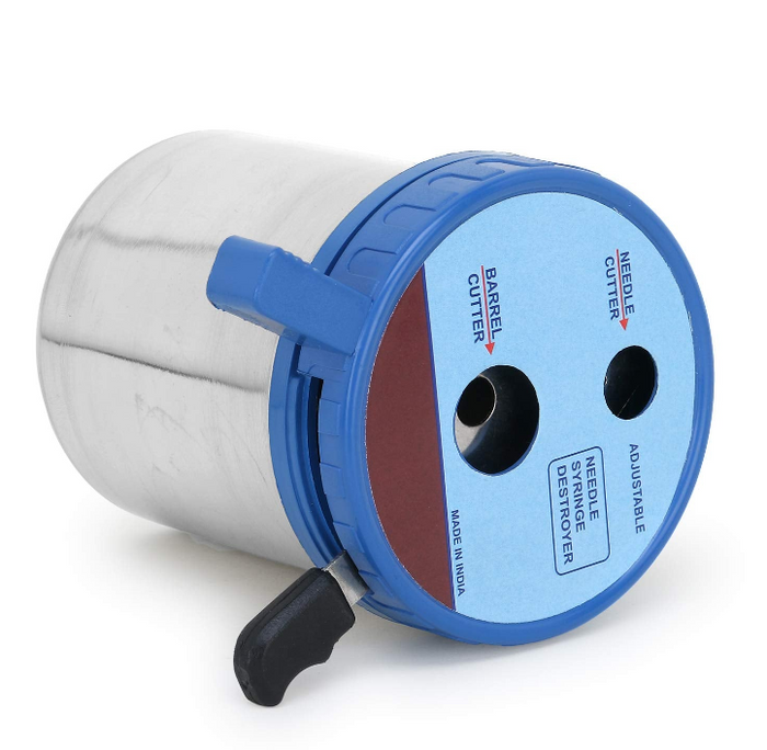 Needle Cutter & Syringe Destroyer Stainless Steel Disposal Tool