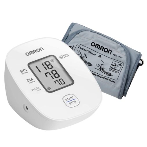 HEM 7121J Fully Automatic Digital Blood Pressure Monitor with Intellisense Technology & Cuff Wrapping Guide for Most Accurate Measurement (White) spancare