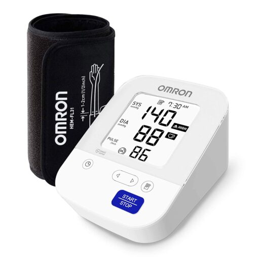 Omron Most Advance Digital Blood Pressure Monitor with 360° Accuracy Intelli Wrap Cuff for All Arm Sizes, Resulting Accurate Measurements (White) spancare