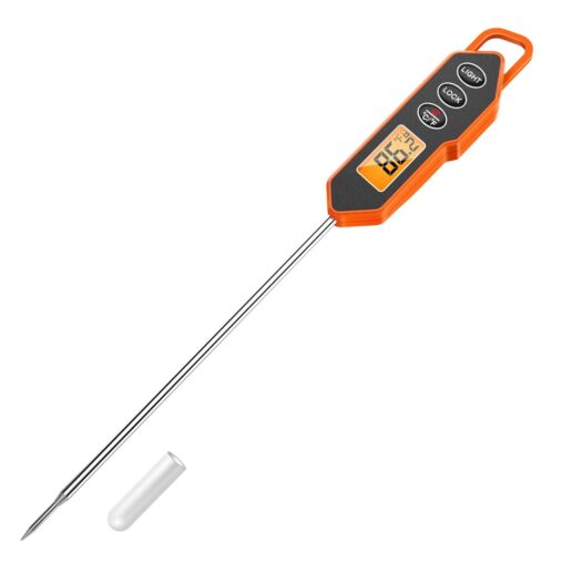 Plastic Digital Instant Read Meat Thermometer For Grilling Cooking Food Candy Thermometer  For Bbq Smoker Grill Smoker Oil Fry Kitchen Thermometer With Backlit spancare