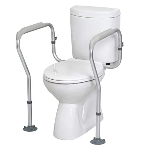 Toilet Safety Frame for Elderly | Adjustable Support Rails