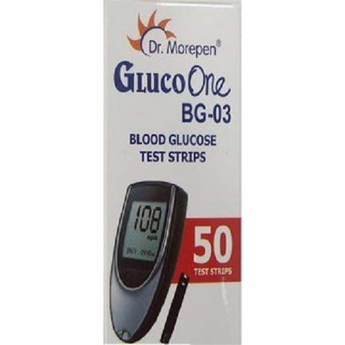 Dr Morepen BG-03 Test Strips 50 | Blood Glucose Strips