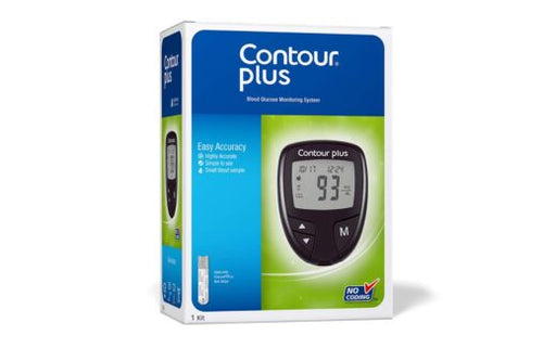 ContourPlus Blood Glucose Monitoring System with 25 Free Strips