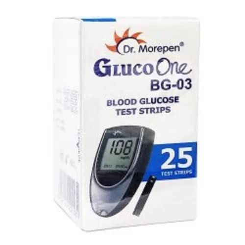 Dr Morepen BG-03 Blood Glucose Test Strips – Pack of 25