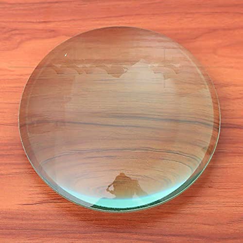 4″ Magnifier Glass Convex Lens Focal Length : 20 cm Lens Magnification 5X 10 cm Diameter Magnifying Glass Lens for Science Experiments and Projects spancare