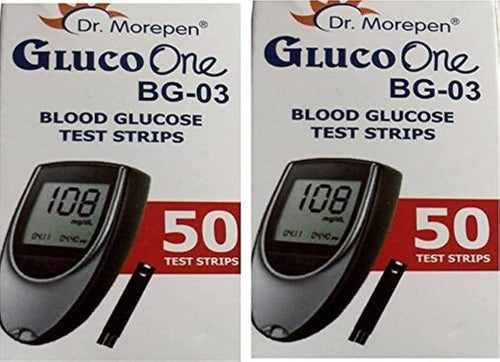 Dr Morepen BG-03 Test Strips – 100 Strips Pack