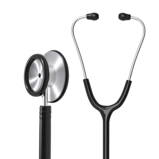 Cardiology Stethoscope for Doctors/Nurses/ Medical Students (Black) spancare
