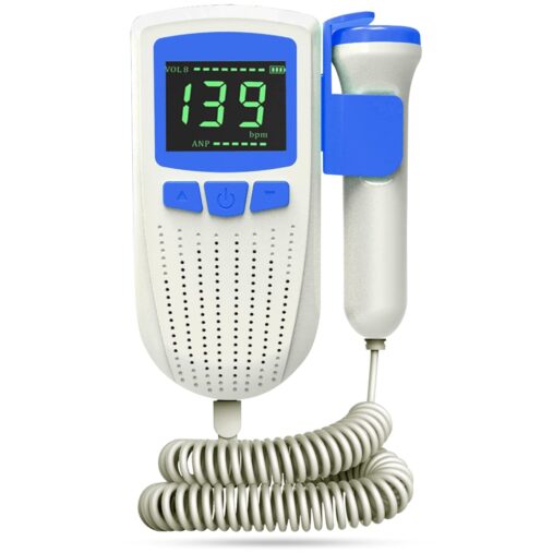 Fetal Doppler for Doctors and Mothers Fetal Heart Rate Monitor with USB Charging and LCD Display spancare