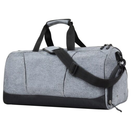 Sports Duffel Gym Bag for Men, Women with Wet Pocket and Shoe Compartment (Light Grey 32L) spancare