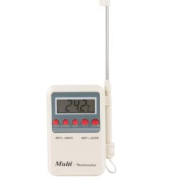 Digital Multi-Stem Thermometer with LCD (White Multicolor) spancare