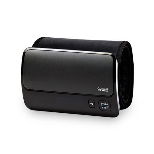 Omron Smart Elite+ HEM 7600T Tubeless 360° Accurate Digital Blood Pressure Monitor With Intellisense Technology & Intelli Wrap Cuff With Bluetooth Connectivity to Store Historic Measurements, Black spancare