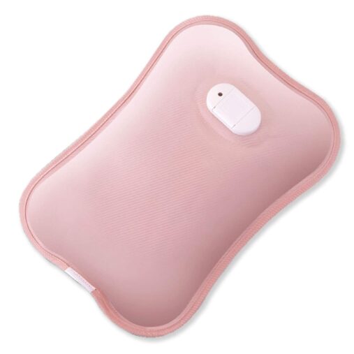 Premium Electric Hot Water Bag | Dual Insulation Silicon Technology | 6 Layers of Protection (Pearl Pink) spancare
