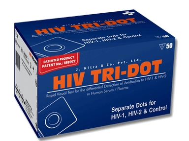 J. Mitra HIV Tri-Dot Rapid Card (Pack of 100) Tests spancare