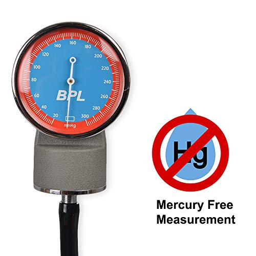 BPL Medical Technologies Aneroid Sphygmomanometer Blood Pressure Monitor (Gray) spancare