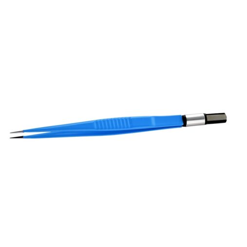Bipolar Forceps Cautery Teflon Coated for longer durability Fine Tip Reusable Straight Forceps spancare