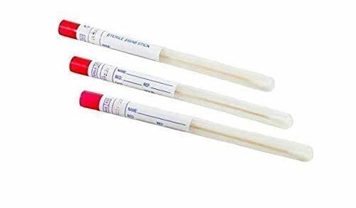 Spancare (Pack of 200), Wooden Sterilized Swab Sticks in Plastic Tubes spancare