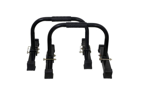 Folding Fitness Parallettes Push Up Bar Stand Stand Metal for Gym and Home Exercise