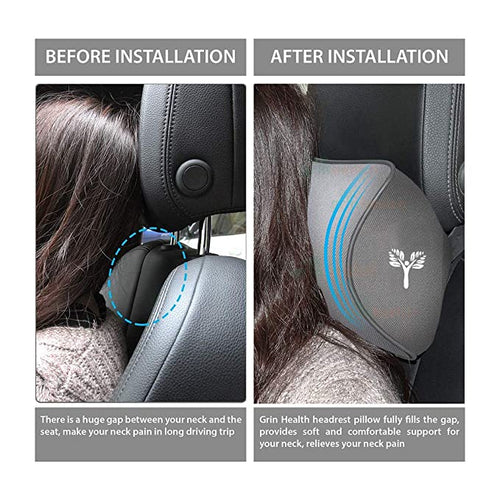 Neck Support Cushion for Chair – Memory Foam Headrest Pillow