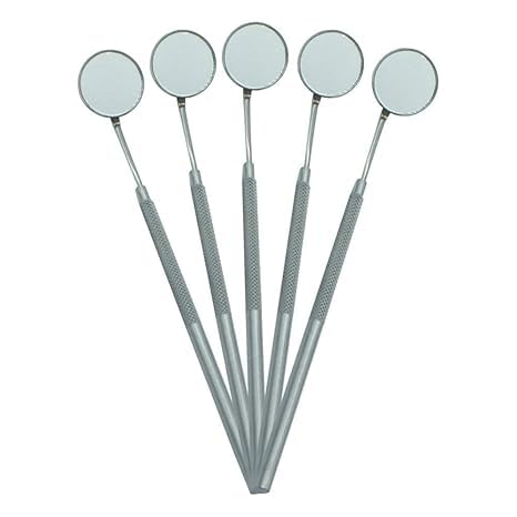 SPANCARE PHARMACEUTICALS Dental Mouth Mirror with Handle (Pack of 5 Pcs)
