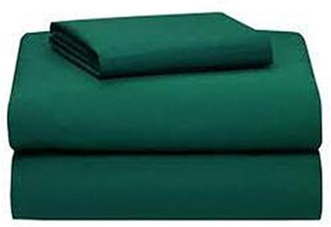 Casement Cotton Hospital Solid Bedsheet with Pillow Cover (Green, Single)