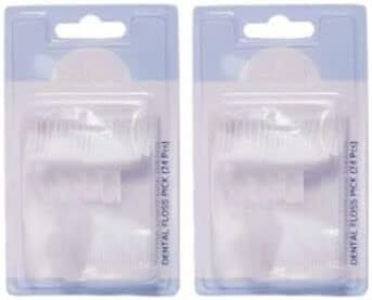 Spancare Dental Floss Toothpicks - 48 Plastic Toothpicks for Teeth spancare
