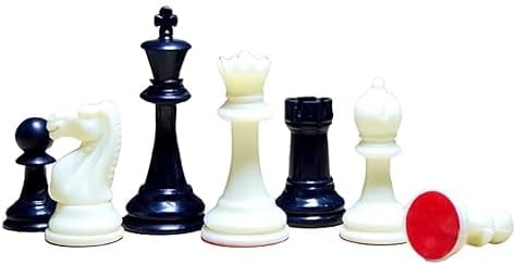 Chess Pieces Set with Extra Queens, 3.75 Inch King Height, Staunton Style Tournament Chessmen, 650g spancare