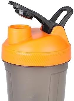 Spancare Sports Protein Shaker Bottle 300 ML (Pack of 2) Multicolor (Orange) spancare