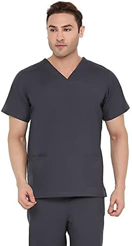 Spancare Mens Scrub Suit - Ideal for Doctors, Dentists and Healthcare Professionals.(Classic) Pyjamas Included (M)