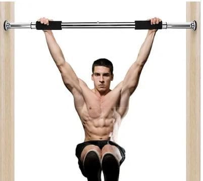 SPANCARE PHARMACEUTICALS "Pull Up Bars For Home Workout -Chin Up Bar Gym Accessories Anti-skid Grip, Strength Training Exercise Bar- Pullup Bar Red spancare