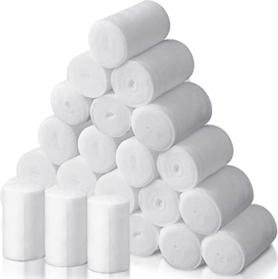 Spancare Pharmaceutical Cast Padding Cotton Wraps Cast Padding Soft Roll Plaster Size 10cm x 3m (Pack of 12) spancare
