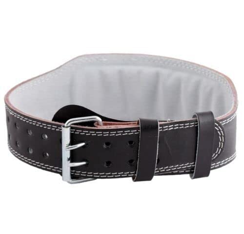Spancare Leather Weight Lifting Belt Body Fitness Gym Back Support Power Lifting Belt