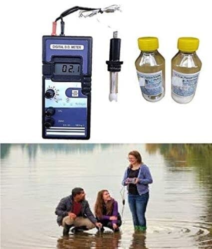 Spancare (Hand Held) Dissolved Oxygen Meter, Portable with STD. Salt Bottle's & Procedure spancare