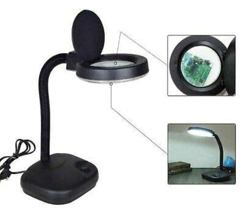 Spancare Magnifying Lens Big Size with Flexible Stand & Tube Light CAN BE AS A Study LAMP spancare