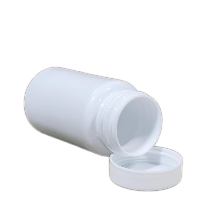 100ml PET Capsule Bottle – White Empty Bottles (100 Pack)
