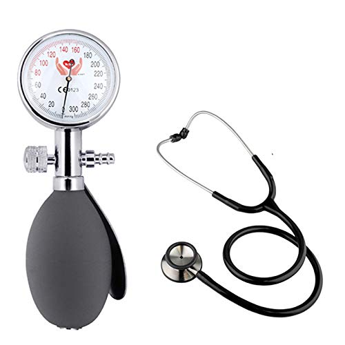 Palm Aneroid Sphygmomanometer with Stethoscope BP Monitor