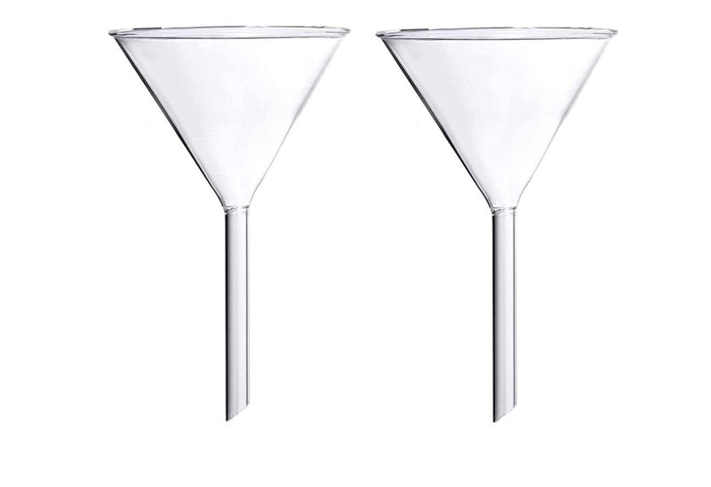 Spancare Glass Funnel Use for Laboratory Borosilicate Glassware Bottle Hot Oil or Liquid spancare