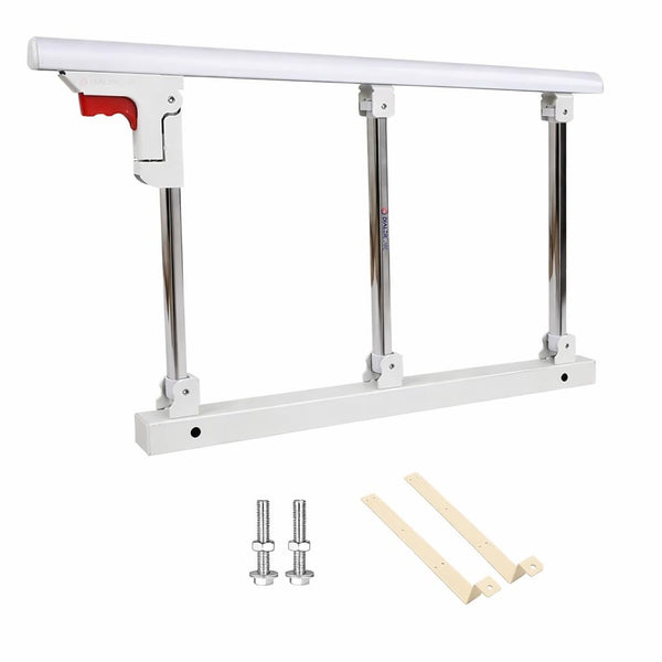 Bed Rail Guard for Elderly Foldable Assist Handle Steel