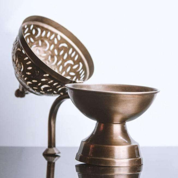 Brass Loban Burner for Dhoop Dhuni & Sambrani Use