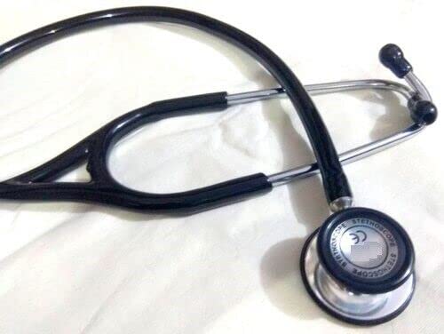 Spancare Stethoscope Cardiology (Pack of1) Aluminium Head Dual with Soft Sealing eartips spancare