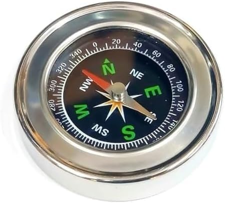 SPANCARE PHARMACEUTICALS 60mm Diameter Magnetic Direction Compass Small Size Stainless Steel Directional for School Classroom Activity, Camping, Physics Lab Experiments etc