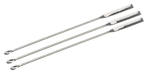Spancare Pharmaceuticals Stainless Steel Micro Wire Spatula Spoon Double Ended for Chemistry Laboratory Flat end Type-6