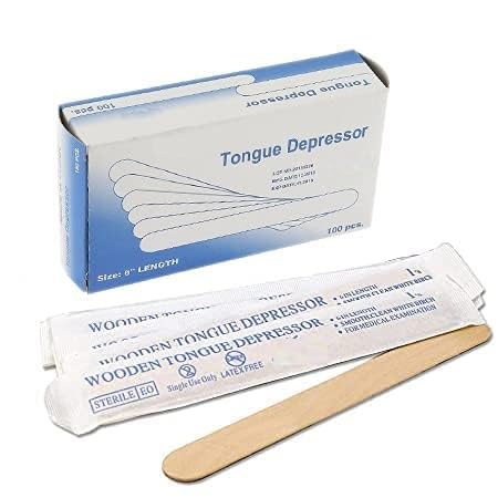 SPANCARE PHARMACEUTICALS Sterile Wooden Smooth Edges Tongue Depressor-100 spancare