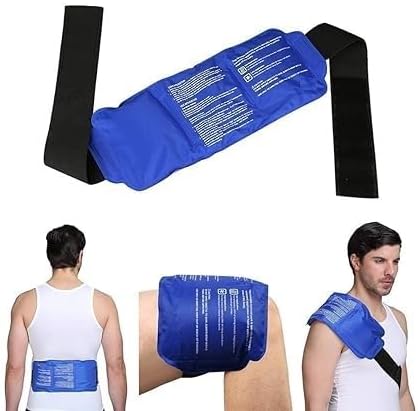 SPANCARE PHARMACEUTICALS Reusable Hot and Cold Ice Pack for Pain Relief Gel Bag for Shoulder Ankle Knee - Blue spancare