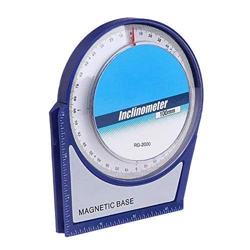 Inclinometer Protractor Tilt Level Meter Angle Finder Clinometer with Magnetic Base, (Multicolored) spancare