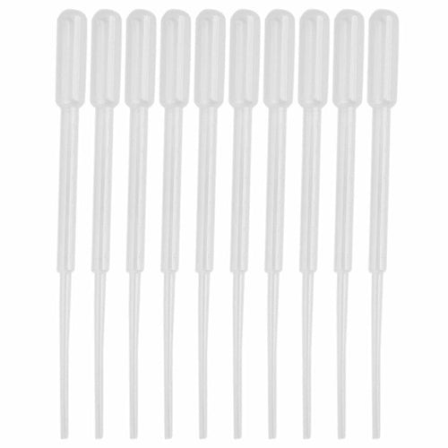 Spancare 3ml Transfer Graduated Pipettes Graduated 0.5ml Plastic Dropper,(Pack of 50) Ink