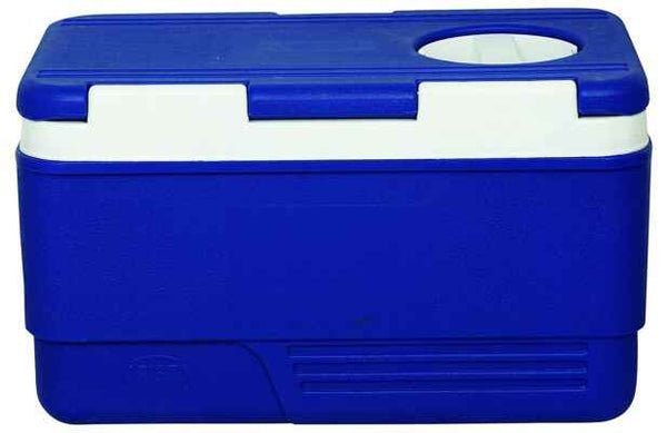 Plastic Insulated Chiller Ice Box 50 Liter with Vent Lid (Blue)