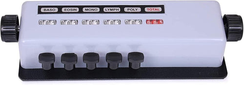 Spancare Blood Cell Counter 5 Keys Use All Microscope (Silver)