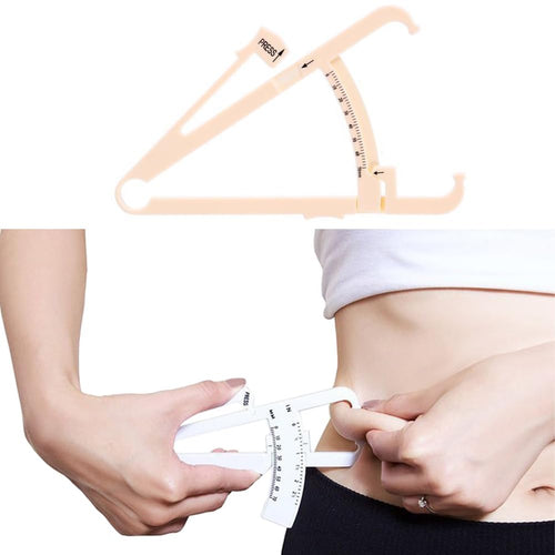 Body Fat Calipers with Measurement Chart for Men & Women