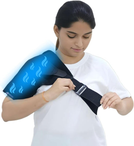 SPANCARE PHARMACEUTICALS Shoulderflex Brace - with Reusable Ice Pack for Hot and Cold Therapy for Shoulder Pain Relief Universal Strap for Both Right and Left Shoulder Use |