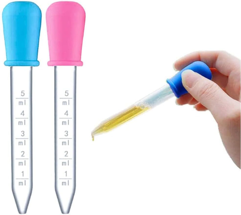 Silicone Liquid Dropper Pipette 5ml Babies Plastic Pipettes Transfer Eyedropper Tip Eye Dropper (2) spancare